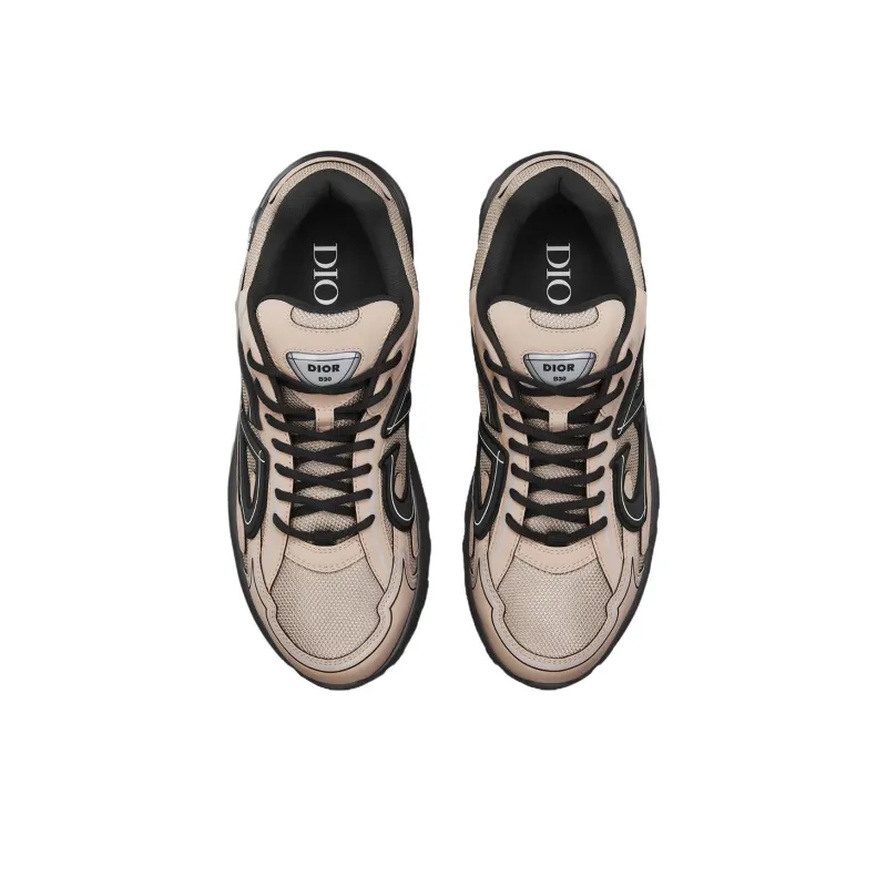 DIOR B30 Countdown Low Top Casual Shoes Men's Beige-3