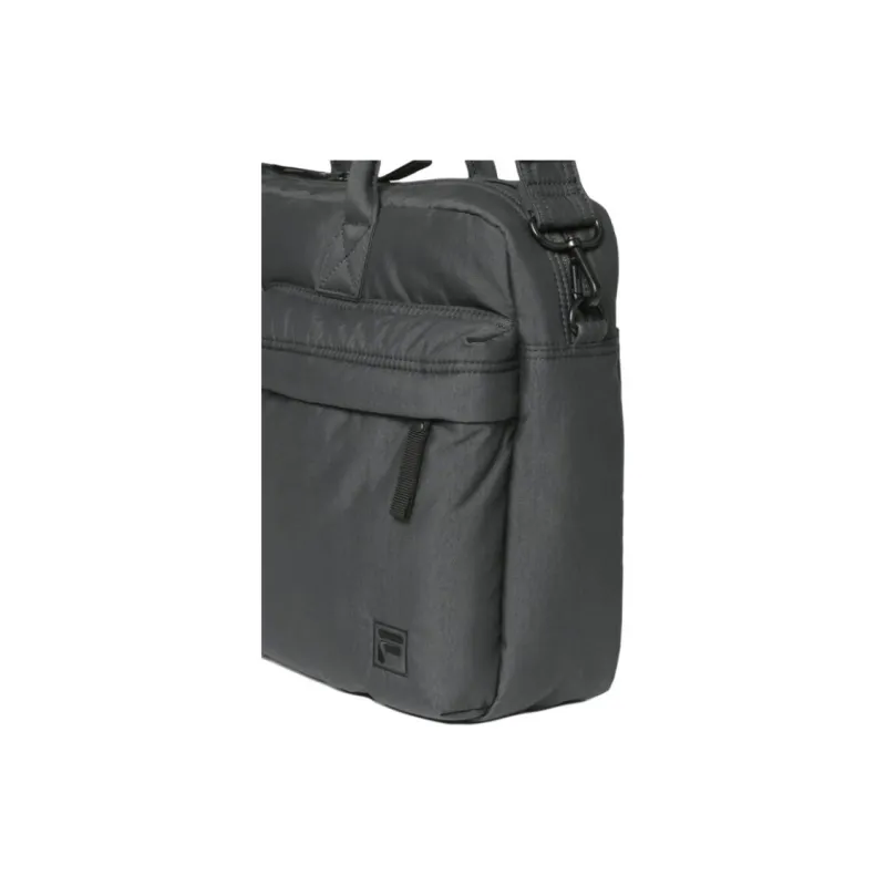 FILA Cotton Shoulder Bag, Crossbody Bag, Handbag Unisex Charcoal Gray-8