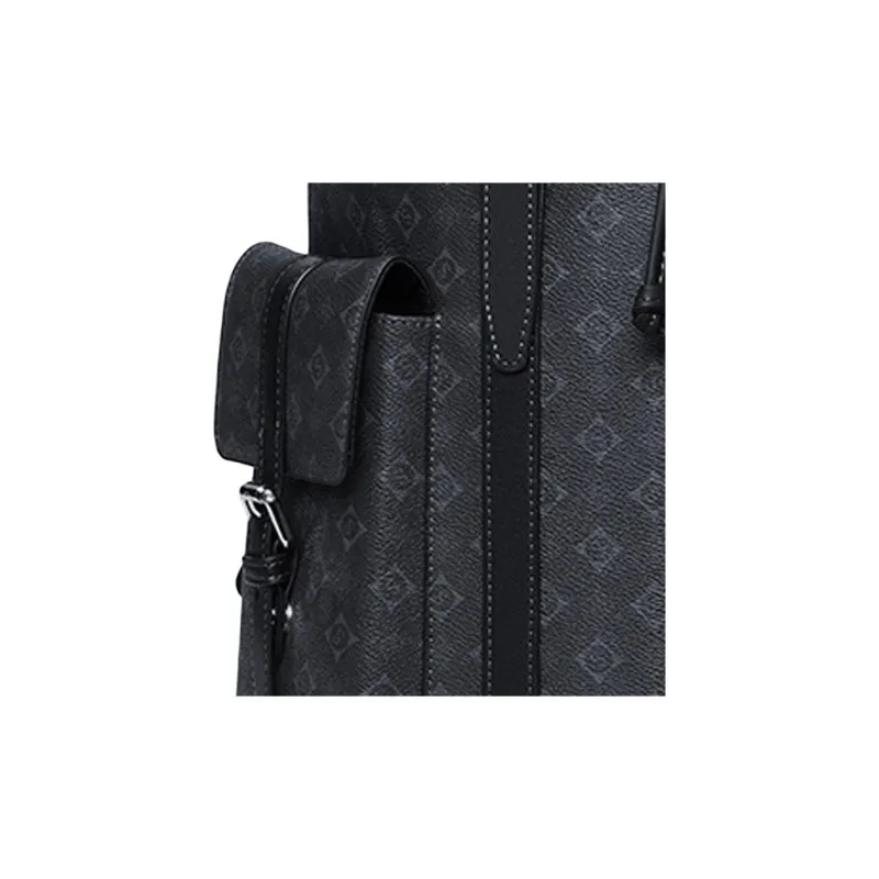 SEPTWOLVES Fabric Backpack Unisex Black-2