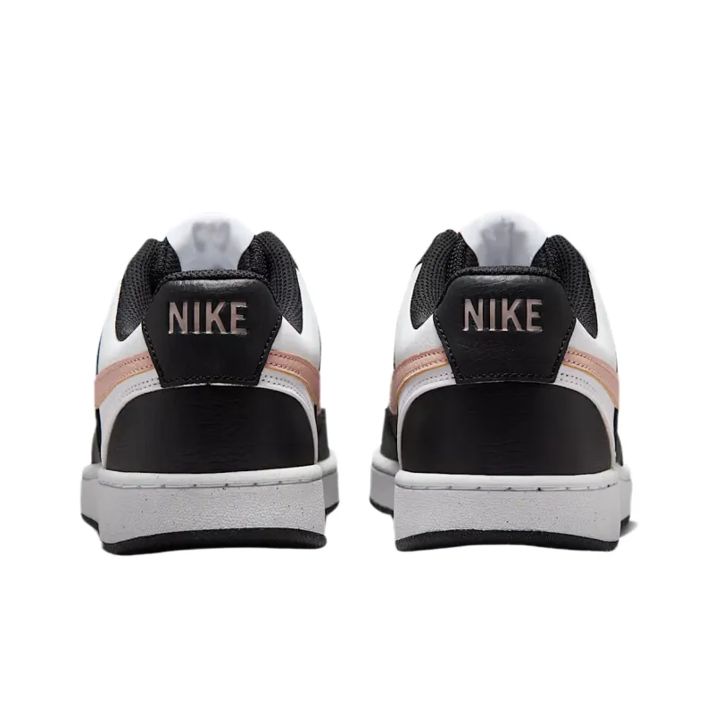 Nike Court Vision Coverage Low Top Skateboard Shoes Women's Black-4