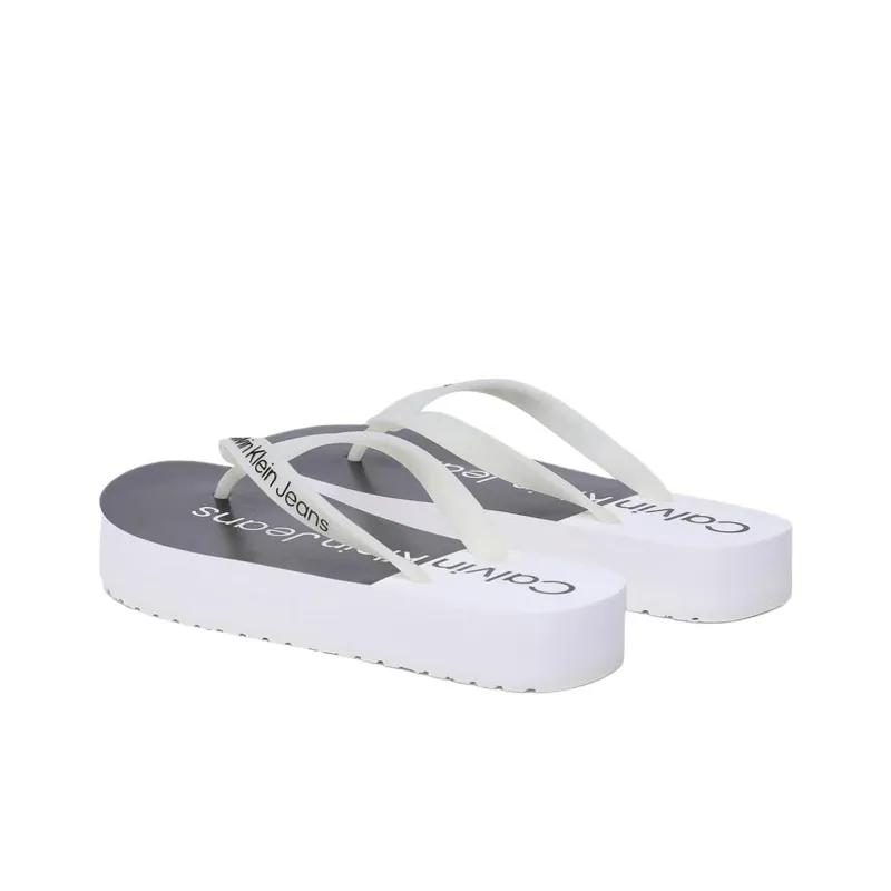 CKJ CALVIN KLEIN JEANS Flip Flops Women's White-3
