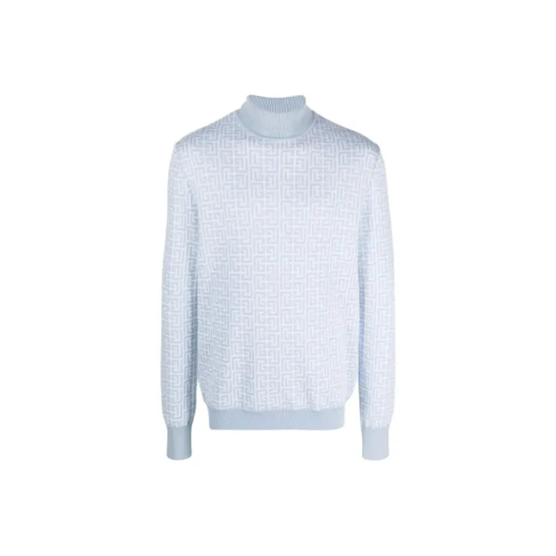 BALMAIN Sweaters Men Light Blue-0