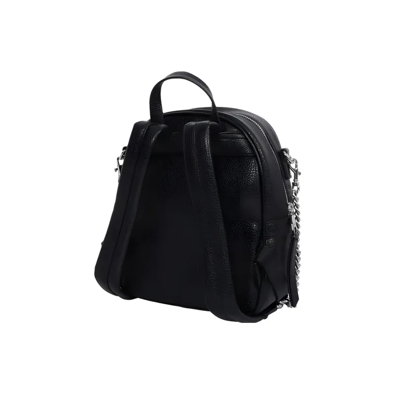 VERSACE JEANS COUTURE Leather Backpack Women's Black-1