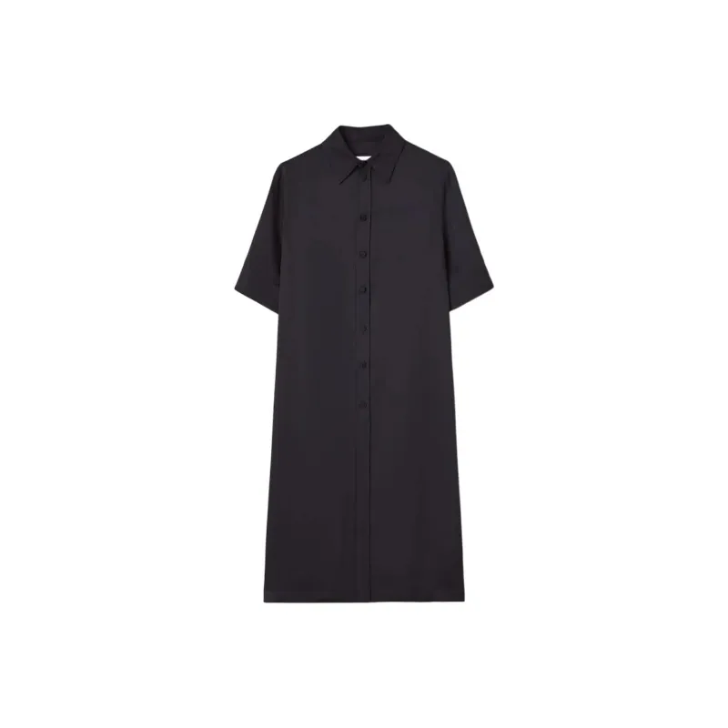 JIL SANDER Short Sleeved Dress Women's Black-0