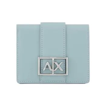 ARMANI EXCHANGEAE Polyester Wallet Trumpets Women's Light Blue