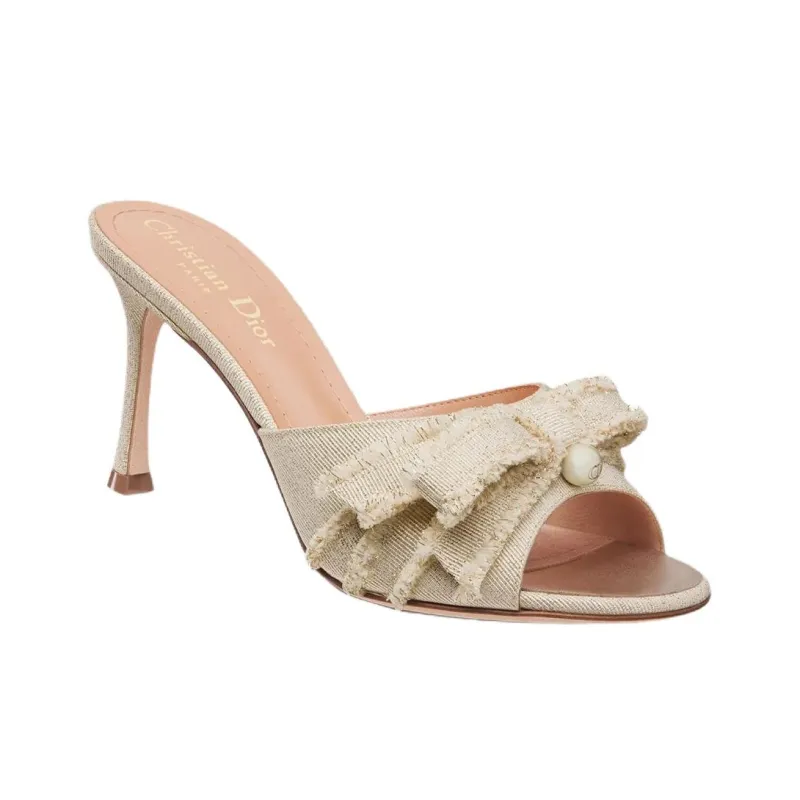DIOR Adiorable Slide Slippers 8cm Women's Beige-2
