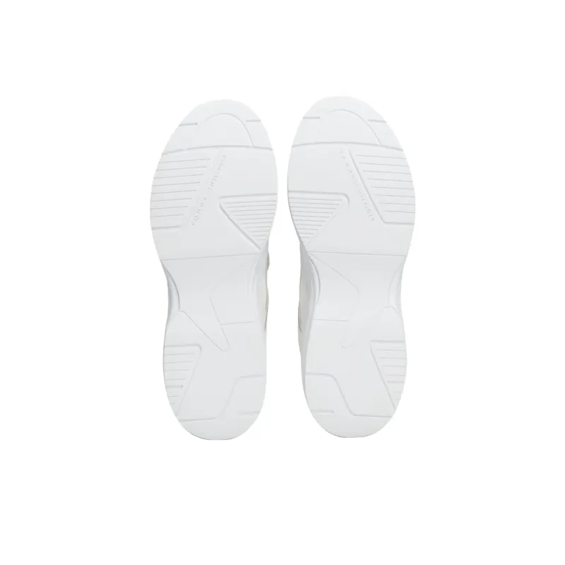 Tommy Hilfiger Trainers Abrasion Resistant Breathable Low Top Casual Running Shoes Women's White Umber-5