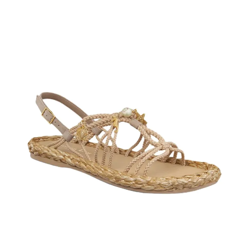 DIOR Dioriviera Ocean One Strap Sandals Women's Beige-2