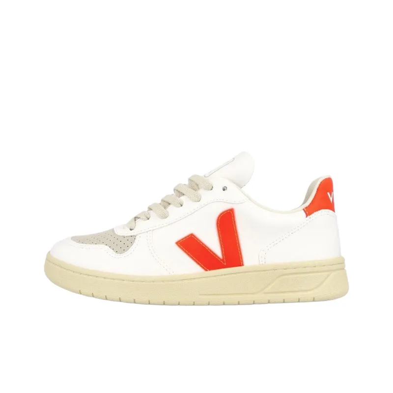VEJA V 10 Low Top Skateboard Shoes Women's White-0