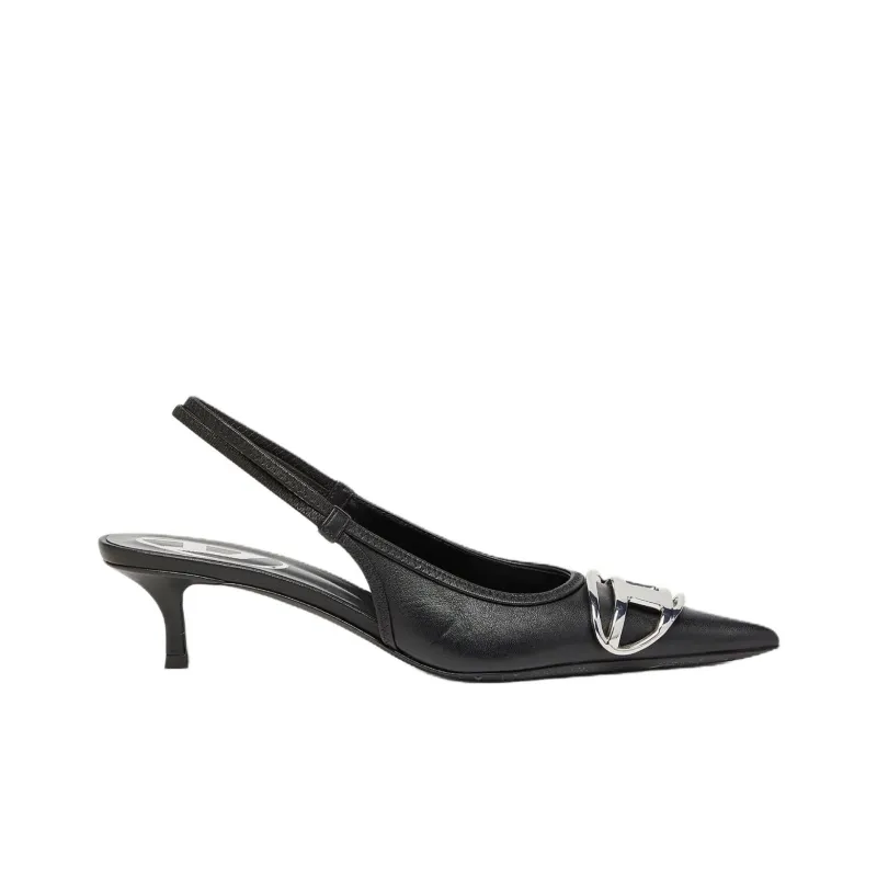 DIESEL D Venus Sb Slim Heel High Heels 4cm Women's Black-1