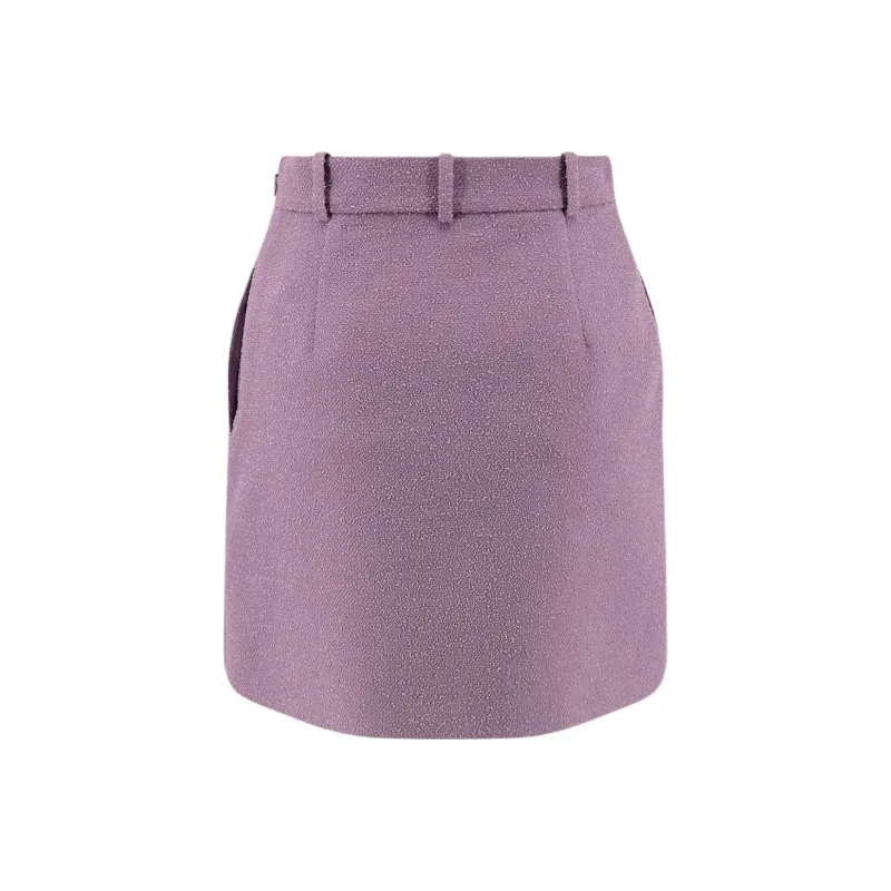 DIOR Casual Short Skirts Women's Purple-1