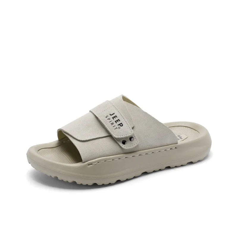 JEEP SPIRIT Slip Resistant, Odor Resistant, Quiet Slide Slippers Men's Sand-2