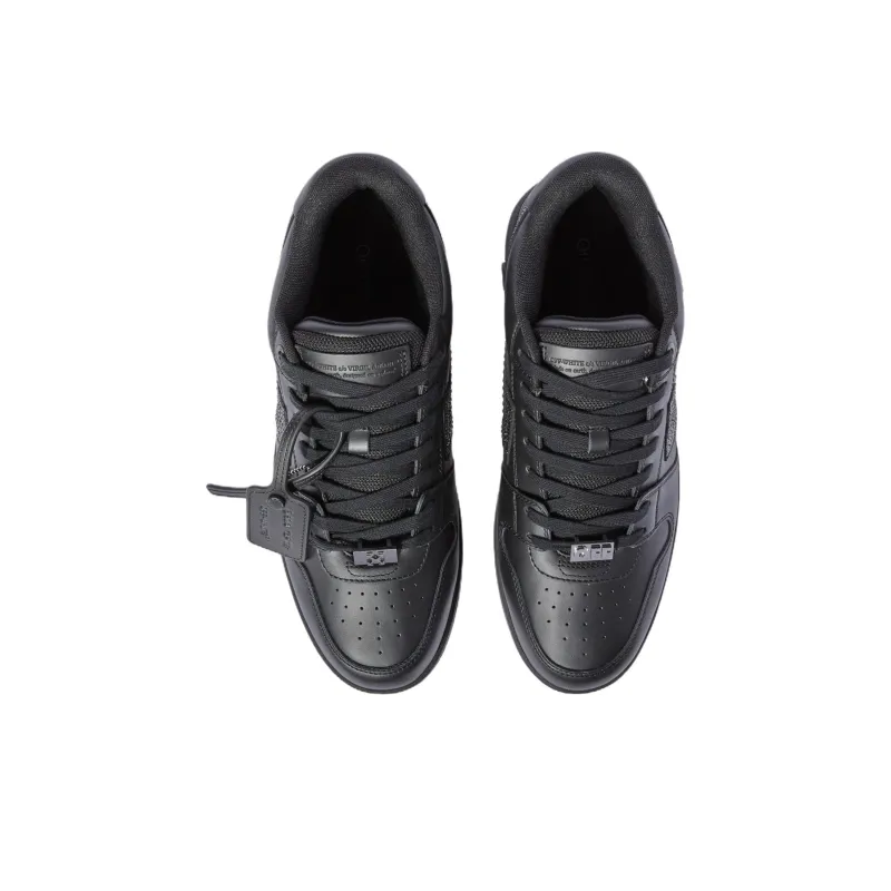 OFF WHITE Out Of Office Low Top Skateboard Shoes Men's Black-4