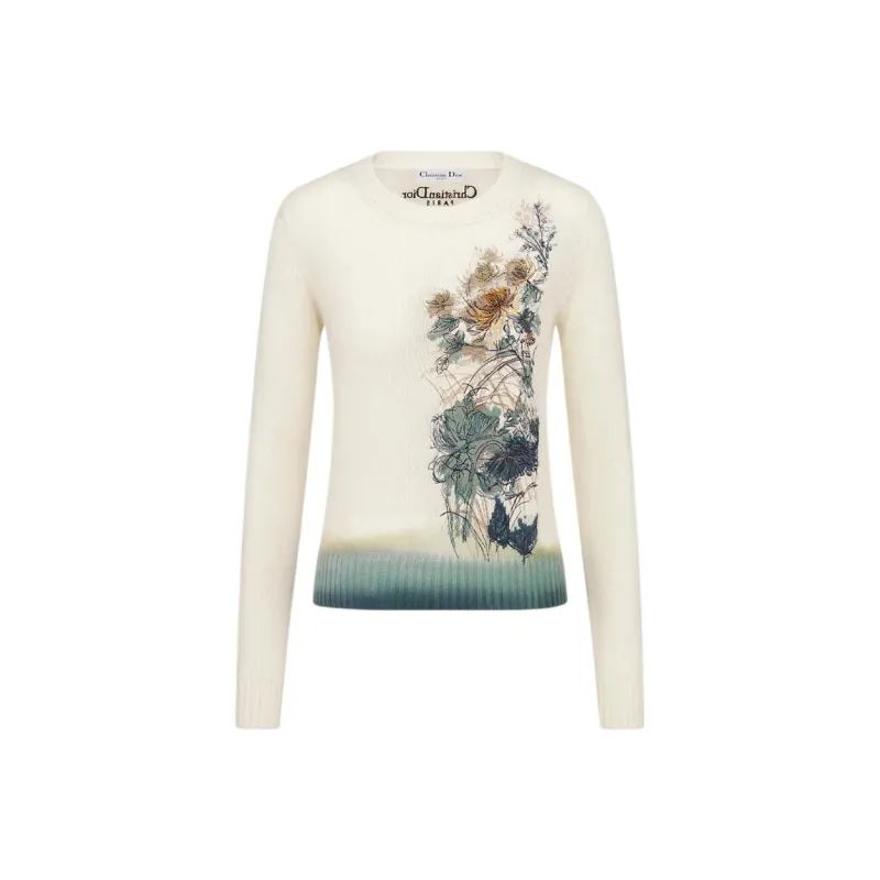 DIOR Cashmere Sweater Women's Beige-0