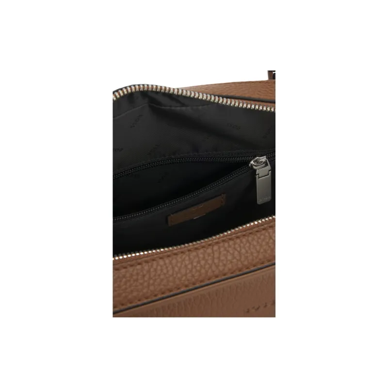 HUGO BOSS Leather One Shoulder Portable Briefcase Men's Brown-3