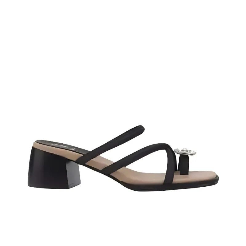 JOSINY Slide Slippers Women's Black/Ecru-1