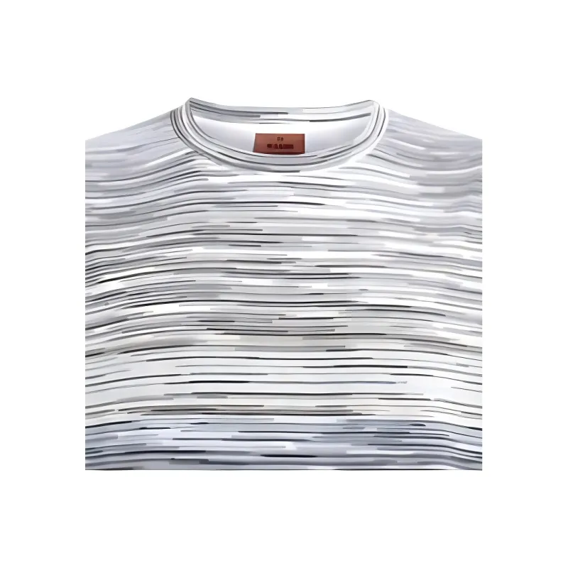 MISSONI Short Sleeved Striped T Shirt-4