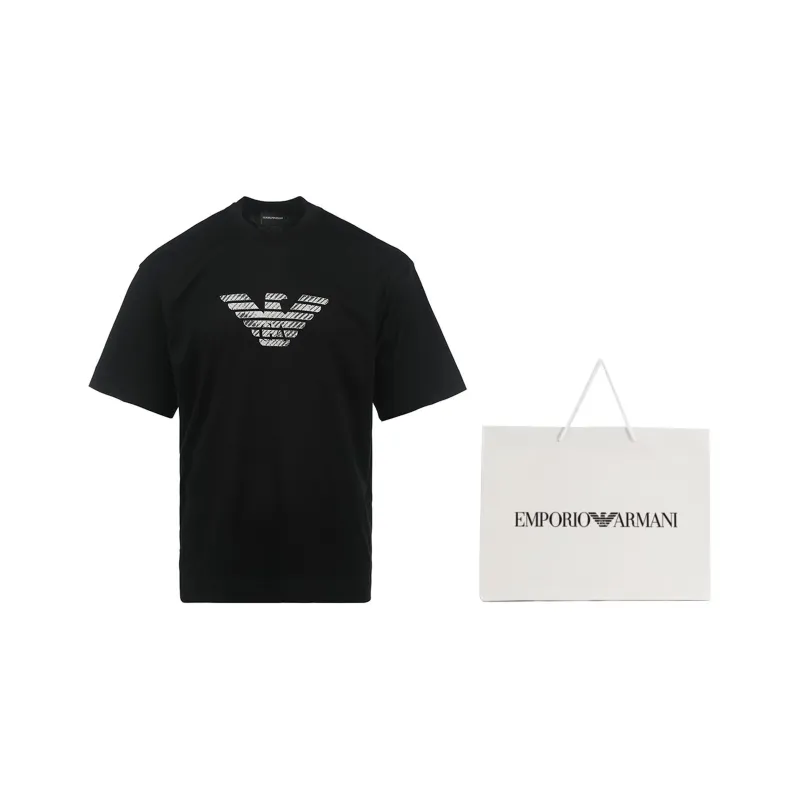 EMPORIO ARMANI Logo print T Shirt-7