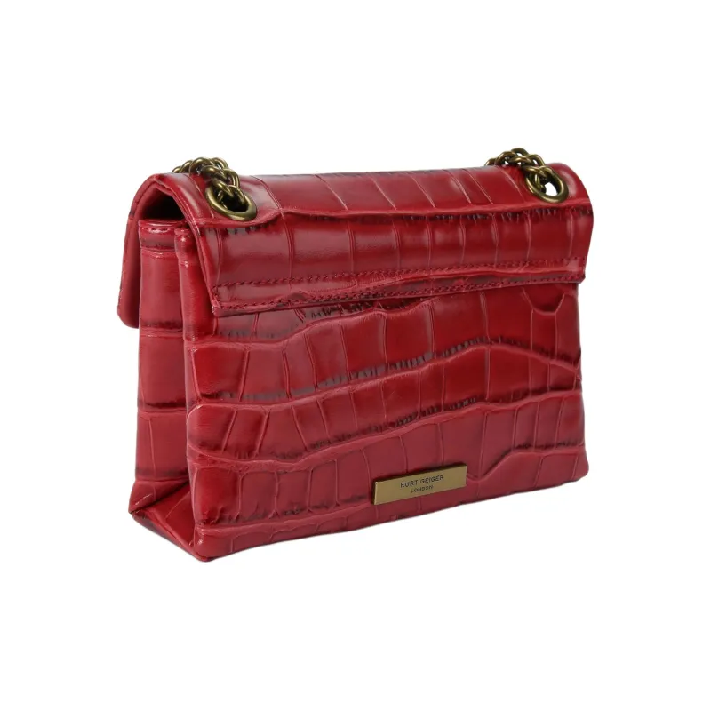 Kurt Geiger London Kensington Leather Shoulder Bag Mini Women's Red-2