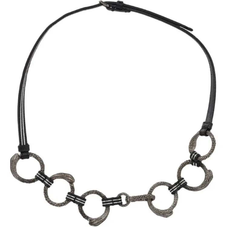PRADA Leather Belts Unisex Black 5CM-0
