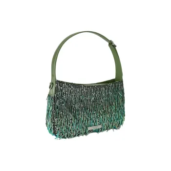 Kurt Geiger London Bond Calfskin Crossbody One Shoulder Handbag Women's Green