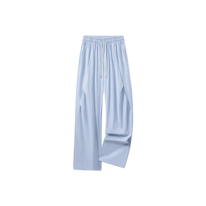 SOIE Casual Pants Unisex Gray White-29