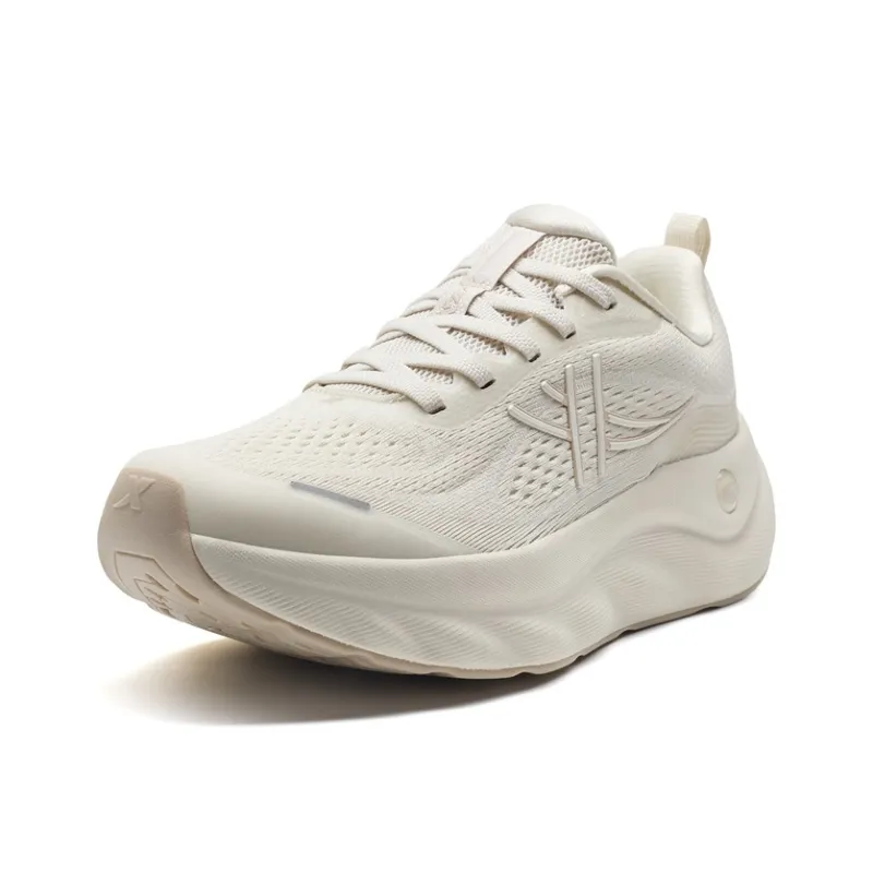XTEP Cloud Wing 3 Coverage Slip Resistant Low Top Casual Running Shoes Women's White Sand Gray-1