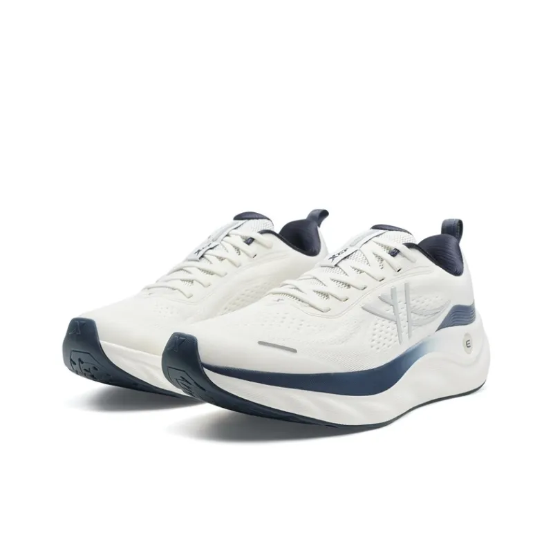 XTEP Cloud Wing 3 Breathable And Wear resistant Low Top Casual Training Running Shoes Men's White Blue-2