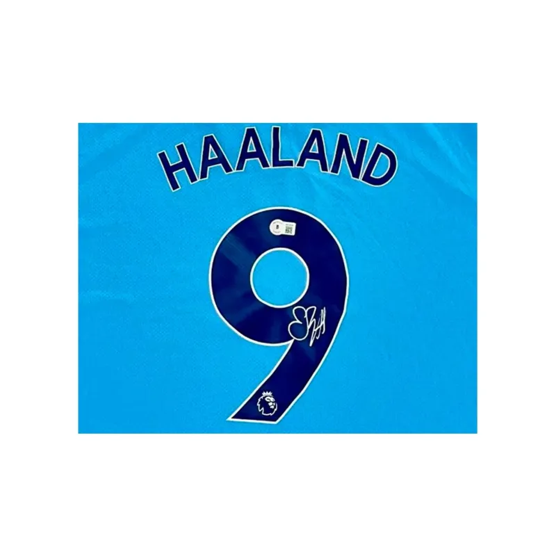 Three For Manchester City Team Jersey Exquisite Mounting, Outer Frame Approx. 65x85cm-3