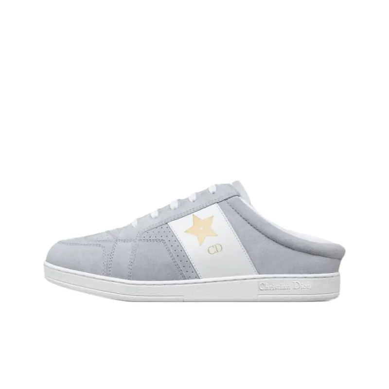 DIOR Star Abrasion Resistant Closed Toe Slippers Women's Gray-0