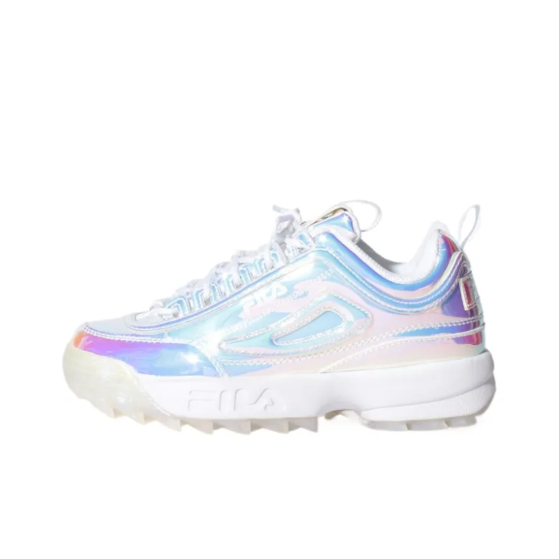 FILA Disruptor Low Top Training Shoes Women's Rainbow Pink-0