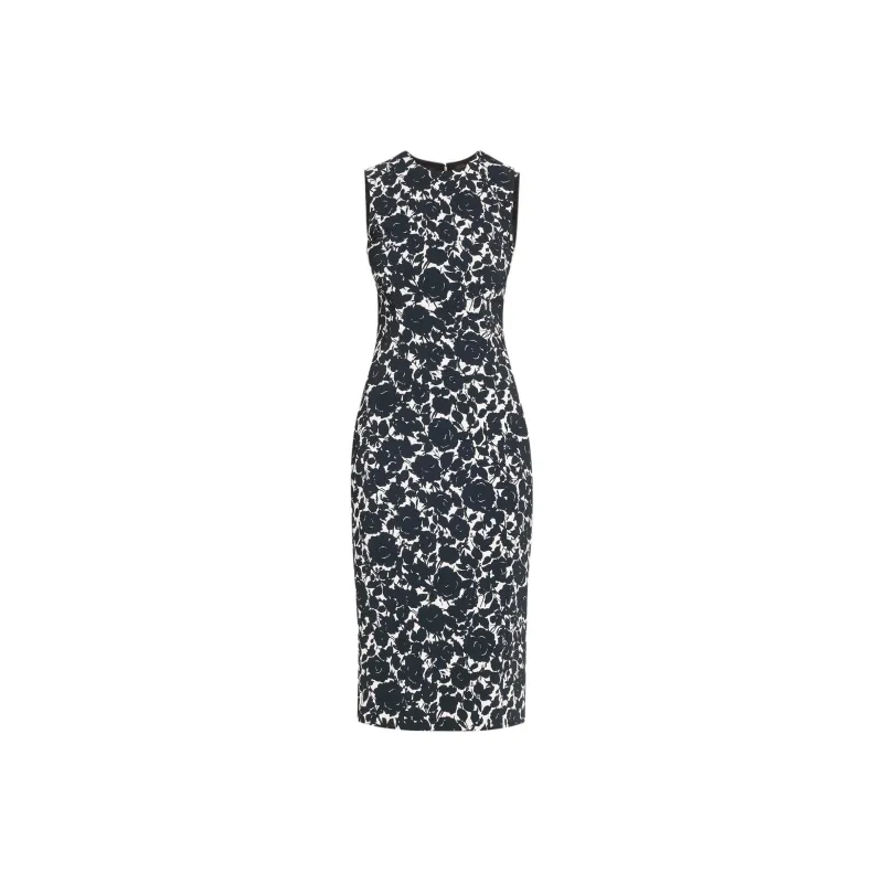 MICHAEL KORS Floral Stretch Cady Sheath Dress-0
