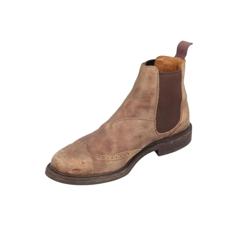 CHURCH'S Ankle Length Chelsea Boots Men's Brown-4