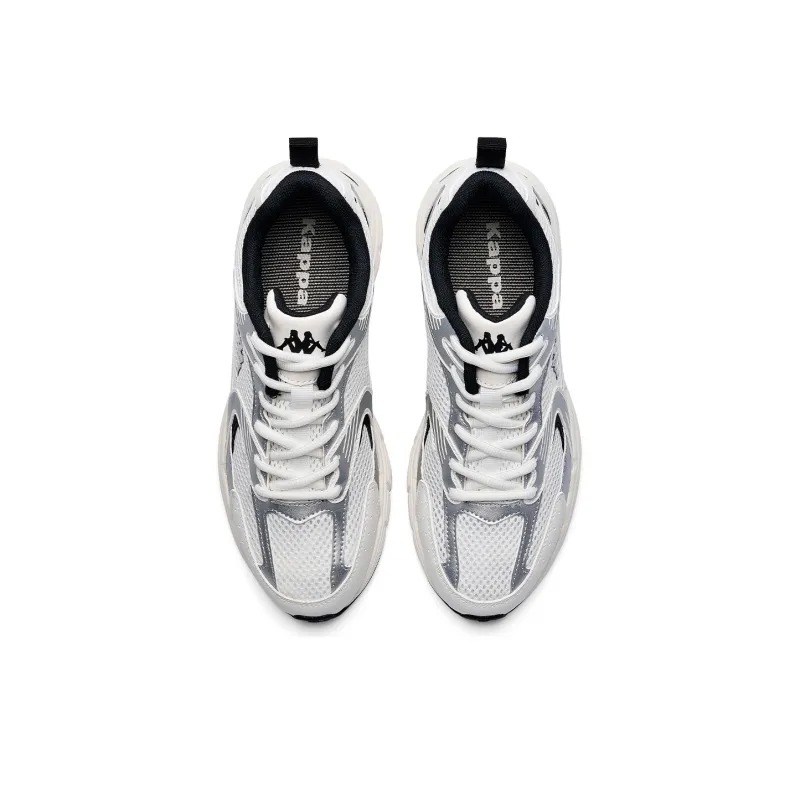 Kappa Slip Resistant, Abrasion Resistant, Breathable, Lightweight Low Top Running Shoes Unisex Korean White-3