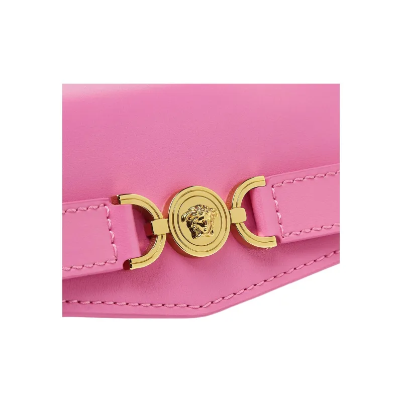 VERSACE Medusa '95 Calfskin Shoulder Bag, Crossbody Bag, Handbag Trumpets Women's Pink-4