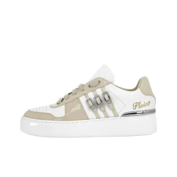 PHILIPP PLEIN Belts Skull Low Top Skateboard Shoes Women's Beige