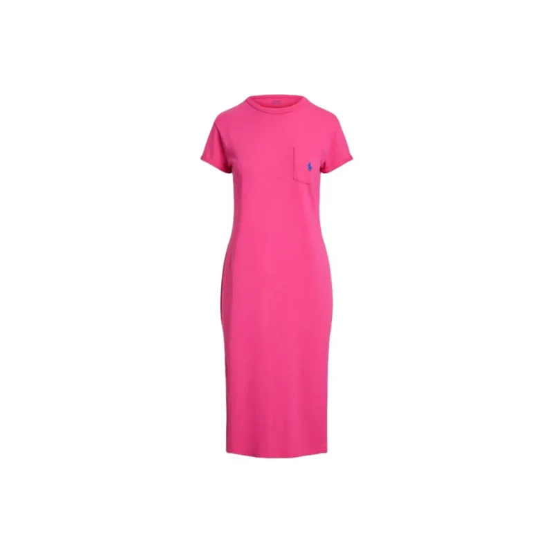 Polo Ralph Lauren SS25 Short Sleeved Dress Women's Pink-0