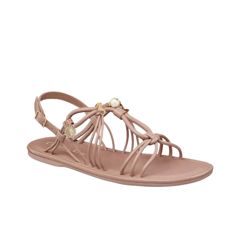 DIOR Dioriviera D Sand One Strap Sandals Women's Pink-2