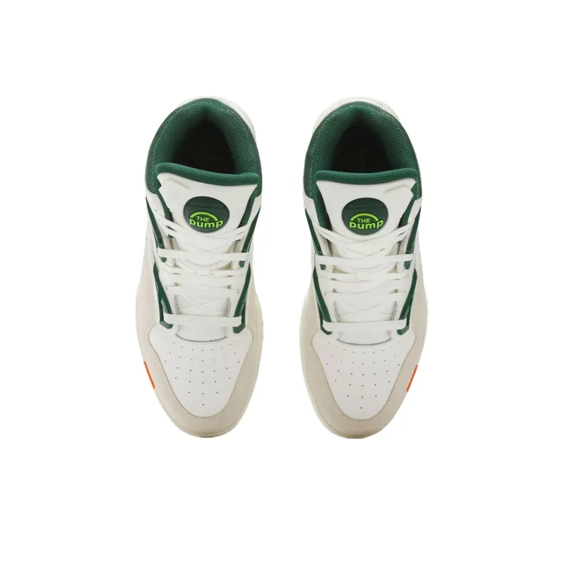 Reebok Pump Omni Zone 2 Abrasion Resistant High Top Vintage Basketball Shoes Unisex White Green-2