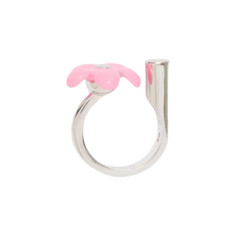 LOEWE Sterling Silver, Enamel Rings Women's Silver-0