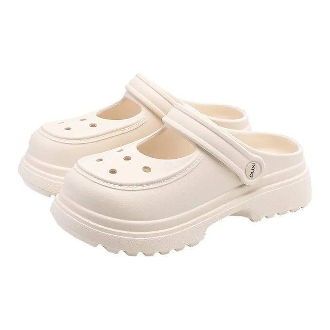 POSEE Closed Toe Clogs White, Black, Pink-12