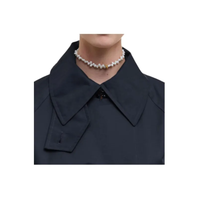 BARBOUR Trench Coat Women's Marine Blue-5