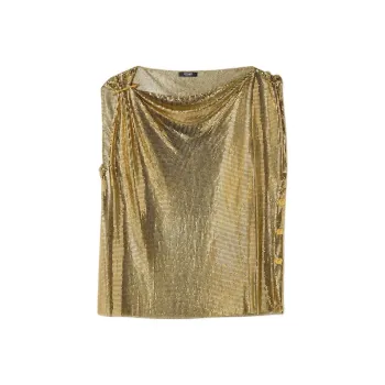 VERSACE SS25 Tank Top Women's Gold