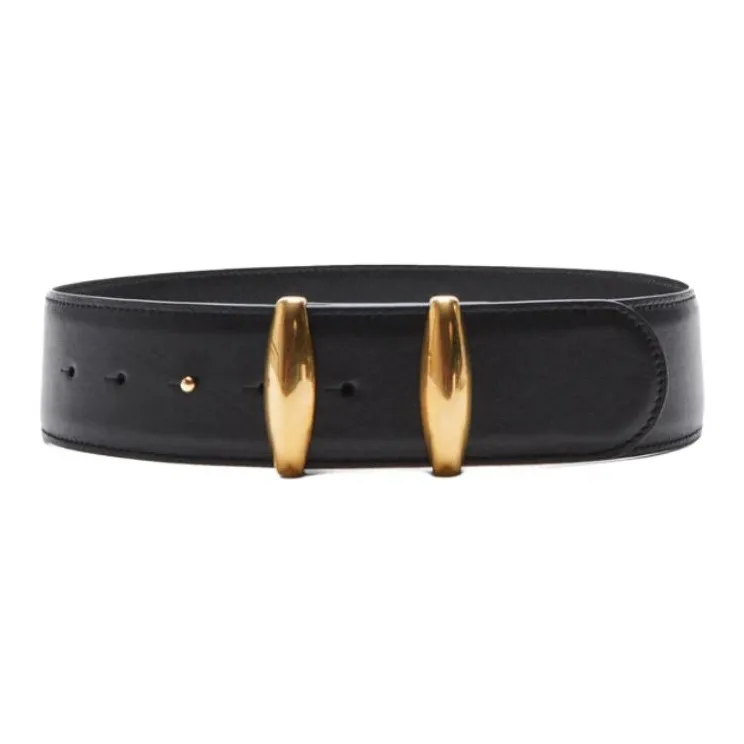 ALTUZARRA Calfskin Leather Belts Unisex Black -0
