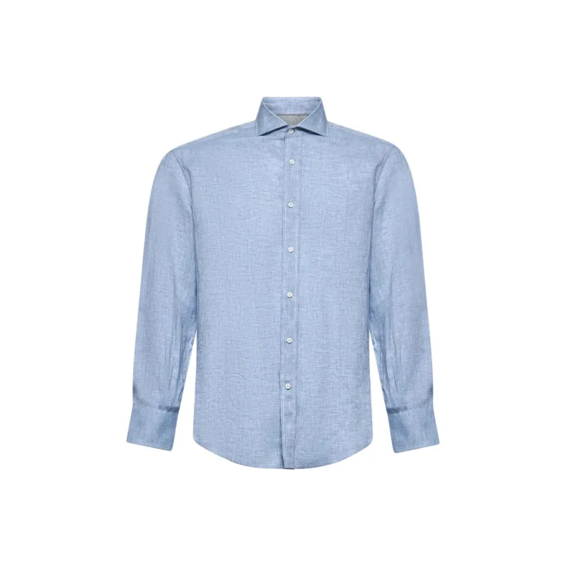 Brunello Cucinelli Shirt Men's Blue-0