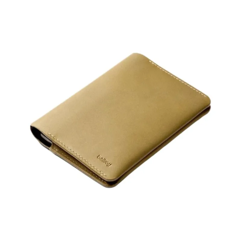BELLROY Leather Passport Holder Unisex Mustard Yellow-0