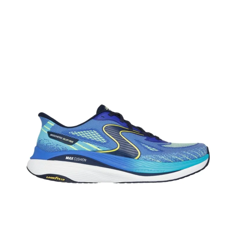 Skechers Max Cushioning Propulsion Mid Top Running Shoes Men's Blue-1