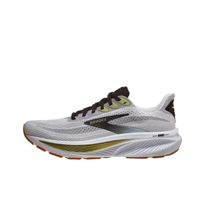 Brooks Ghost 17 Abrasion Resistant Low Top Casual Running Shoes Men's Gray-0
