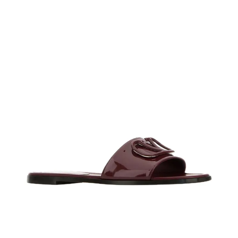 Valentino GARAVANI Abrasion Resistant Slide Slippers Women's Burgundy-2