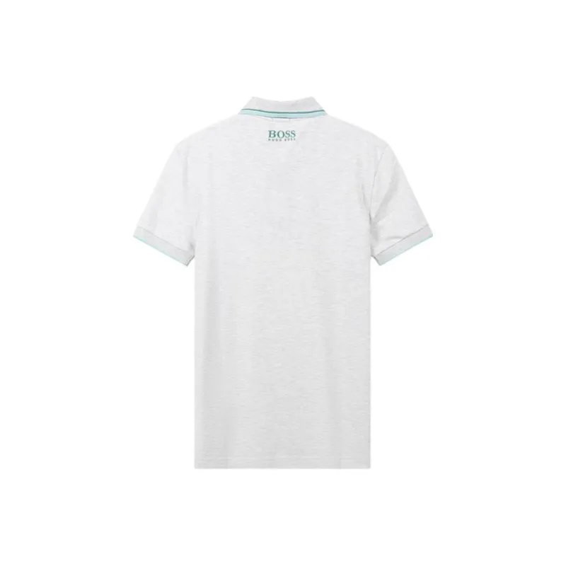 HUGO BOSS SS22 Polo Shirt Men's Light Gray-1